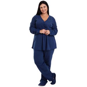 Irdcomps Pijama de amamentação para mulher inverno algodão