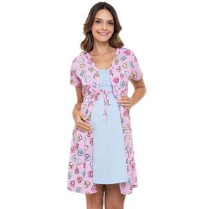 Camisola com Robe Gestante  Conforto, preço justo e muito mais aqui na  Intima Store