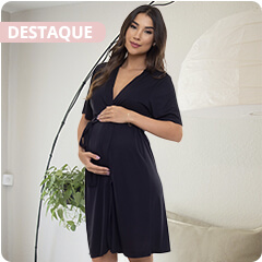 Robe Maternidade Básico Luna Cuore Robe Maternidade Básico Luna Cuore